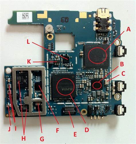 xiaomi redmi 2 motherboard circuit component functions | All mobile