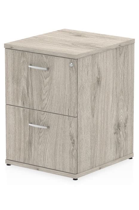 Available in a host of styles and sleek wood finishes, our bar cabinets make entertaining more stylish than. Grey Oak Two Drawer Filing Cabinet - Lockable - H800mm x ...