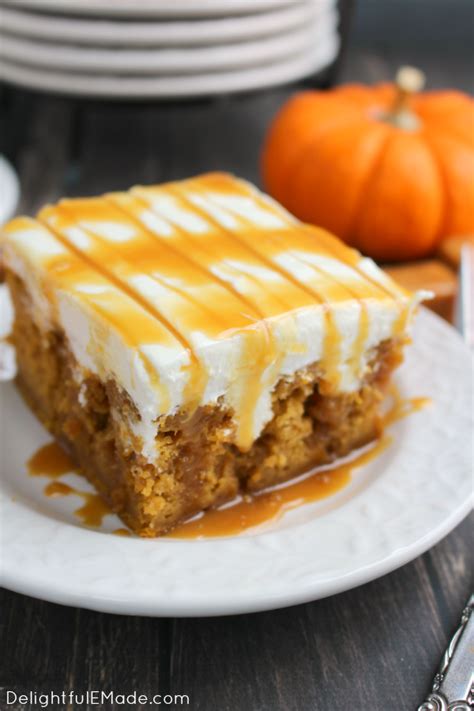 15 Best Pumpkin Caramel Cream Cheese Poke Cake Top 15 Recipes Of All Time