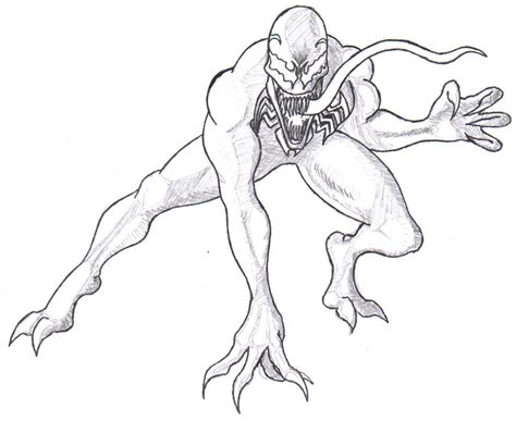 Venom Coloring Pages at GetDrawings | Free download