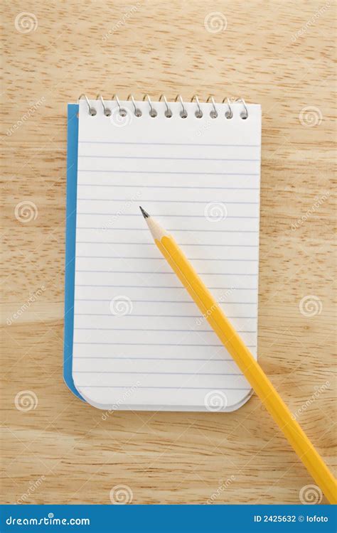 Pencil On Notepad Stock Photo Image Of Memo 070119j0692 2425632