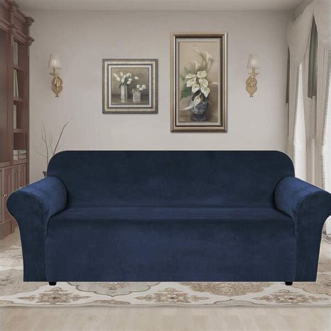Discover best couch covers, couch slipcovers, loveseat slipcovers, sectional slipcovers, futons, dining chairs slipcovers. Mercer41 Ultra Soft Thick Stretch Velvet Fabric Sofa ...
