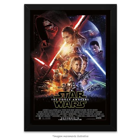 Poster Star Wars Epis Dio Vii O Despertar Da For A