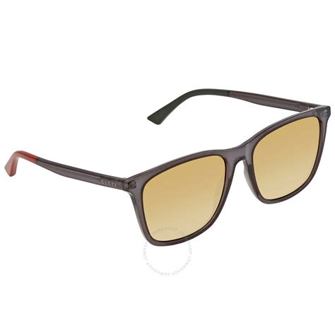 gucci orange polarized rectangular sunglasses gg0404s 012 58 889652177373 sunglasses jomashop