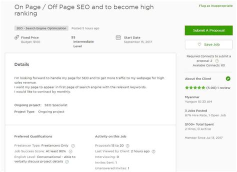 Freelancer profile summary sample data entry 02. Upwork Proposal Samples & Format 2021