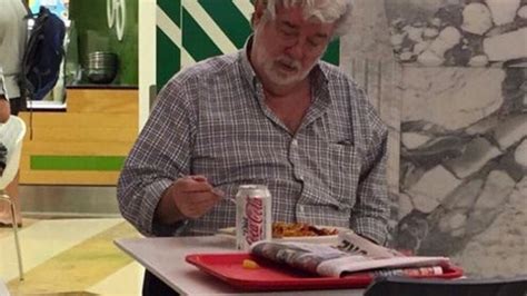 George Lucas Eating Alone In A Canteen Is Everything For Star Wars Fans