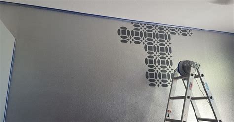 Master Bedroom Stencil Accent Wall | Hometalk