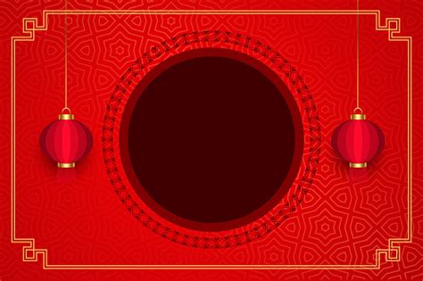 랜턴이 있는 전통적인 중국 프레임 빨간색 배경 금색에 대한 스톡 벡터 아트 및 기타 이미지 금색 달 하늘 디자인 Istock
