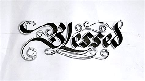 Calligraphy Blessed Calligraphy Calligraphy For Beginners Youtube