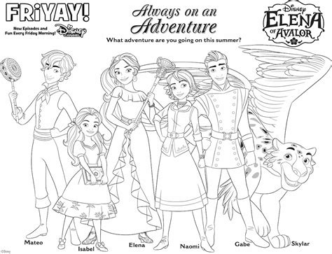 Elena Of Avalor Disney Coloring Pages Sketch Coloring Page