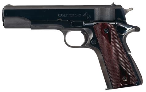 Excellent Colt Super 38 Government Model Semi Automatic Pistol