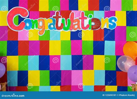 Congratulations Color Wallpaper Decorating Wall Various Colorful Wall