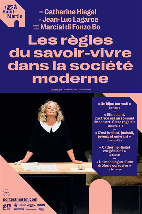 Les Regles Du Savoir Vivre Dans La Societe Moderne Pièce De Théâtre