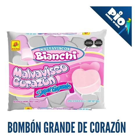 Bolsa De Malvavisco Bombón Grande De Corazón 840g Mercado Libre
