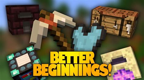 ▸ custom enchanment levels are sums like vanilla! Minecraft Mods | Better Beginnings Mod | New Items ...