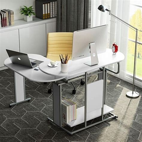 Buy Tribesigns Reversible L Shaped Computer Desk Modern Rotating Computer Office Corner Desk By