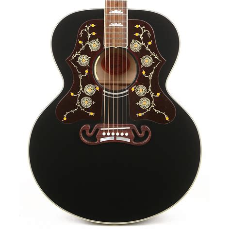 Gibson Sj 200 Ebony Double Pickguards Acoustic Electric Made 2 Measure
