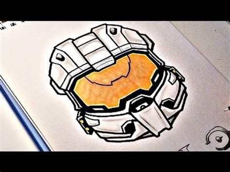 Use a series of short, straight lines to outline the goggles. How To Draw HALO Master Chief - YouTube