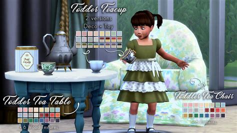 Sims 4 Ccs The Best Teanmoons Tea Party Birthday Set By The
