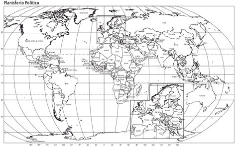 Mapa Planisferio Con Nombres Blanco Y Negro Colorear Vrogue Co