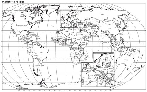 Mapamundi Grande planisferios temáticos para descargar e imprimir