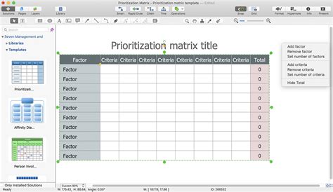 Creating Prioritization Matrix Conceptdraw Helpdesk