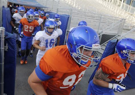 Boise State Football Scrimmage Blue Turf Sports