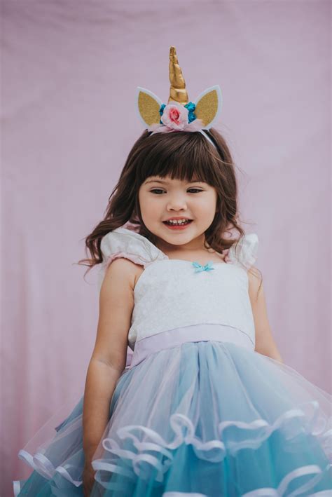 Unicorn Dress Girls Unicorn Costume Unicorn Party Dress Etsy