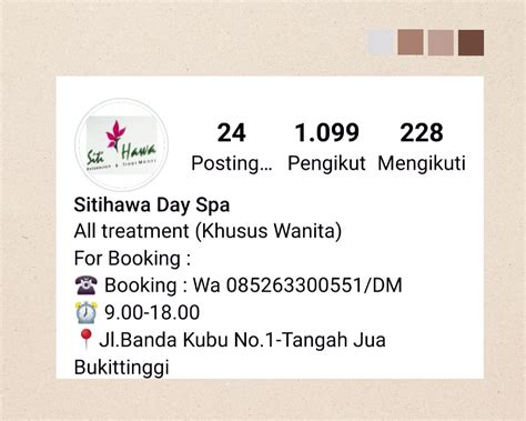 Pengalaman Luluran Sambil Massage Di Siti Hawa Day Spa Bukittinggi
