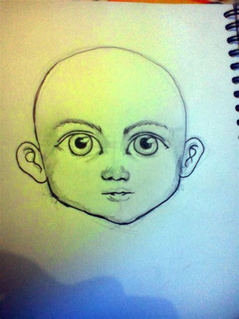 Gambar Dinsnusantara Tutorial Ilustrasi Karikatur Wajah Anak Lucu