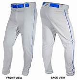 Under Armour Baseball Pants With Blue Piping Photos