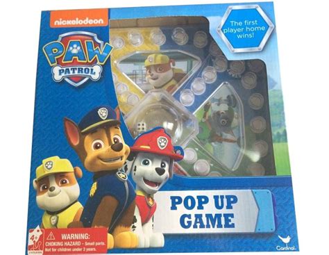The Paw Patrol Pop Up Game Is In Its Box