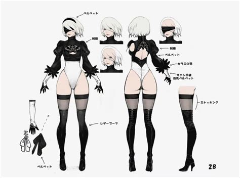 Nier Automata 2b Nier Automata Female Character Concept Concept