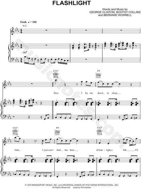 Maybe you would like to learn more about one of these? Parliament "Flashlight" Sheet Music in C Minor - Download ...