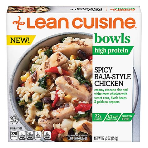 Lean Cuisine Bowls High Protein Spicy Baja Style Chicken 125 Oz Box