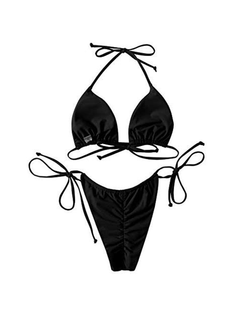 Buy Suuksess Women String Bikini Set Tie Side Thong Sexy Swimsuits With
