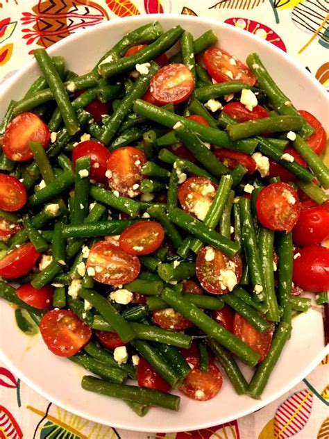Green Beans Tomato Feta Salad Recipe Melanie Cooks
