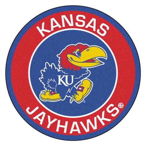 Kansas Jayhawks Round Mat Jayhawks Logo Dragon Sports