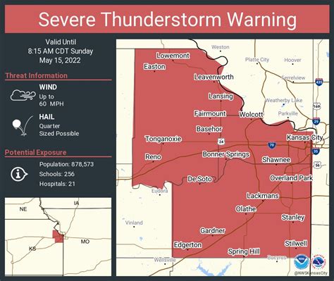 Nws Kansas City On Twitter Severe Thunderstorm Warning Including