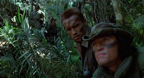 A team of commandos on a mission in a central american jungle find themselves hunted by an extraterrestrial warrior. Predator (1987) Review | This Made My Day | Film, Arnold ...