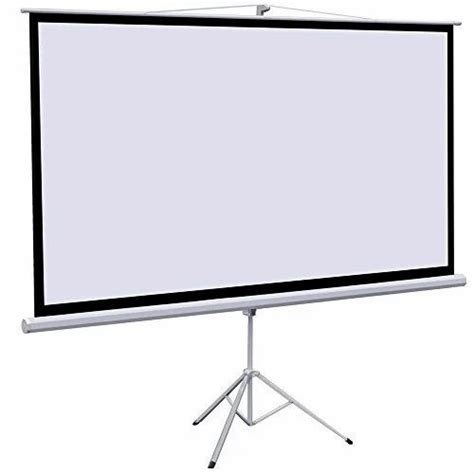 White Lcd Projector Screen With Stand Screen Size 50x70 43 At Rs