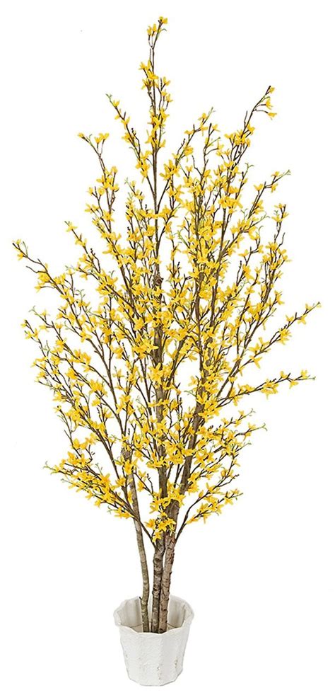 earthflora faux flowering trees life like forsythia