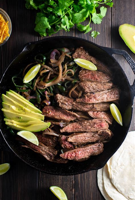 Skillet Flank Steak Fajitas Recipe Kitchen Swagger
