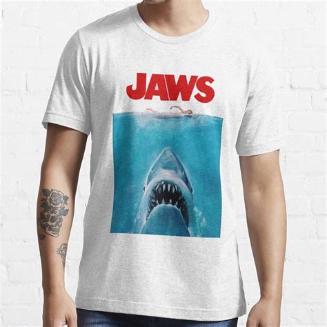 Jaws Original Movie Poster Essential T Shirt By Fifthsun Classic T