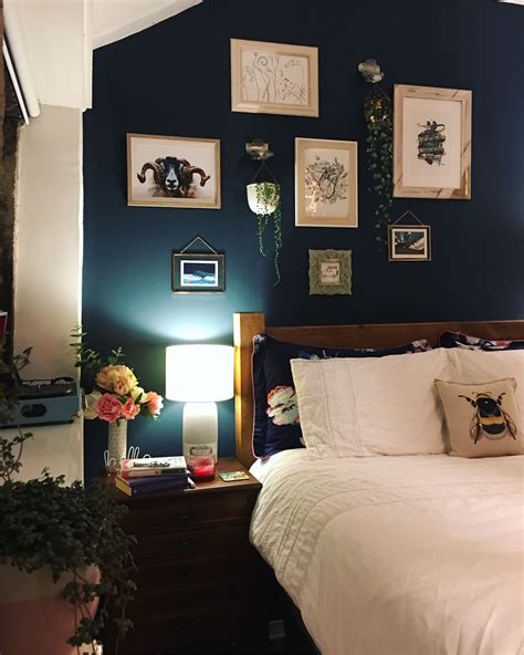 Farrow and ball light blue bedroom. Our master bedroom. Hague Blue farrow and ball picture ...