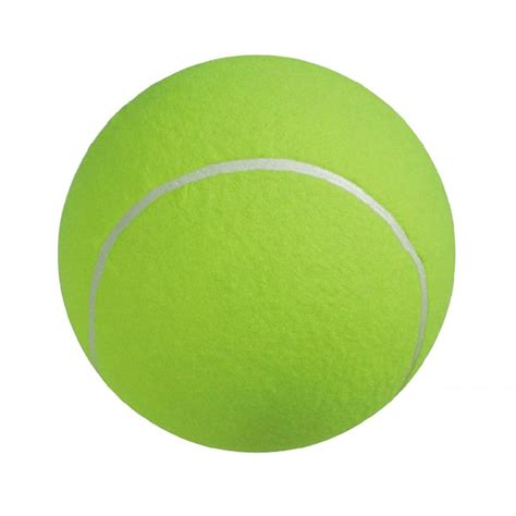 Next, once you're in position, toss the ball up in the air in front of you, and bring your tennis racket behind you. Giant Basketball-Sized Tennis Ball - The Green Head