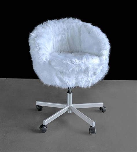 For this reason, the price of a desk chair. IKEA White Fur SKRUVSTA Chair Slip Cover in 2020 | Desk ...