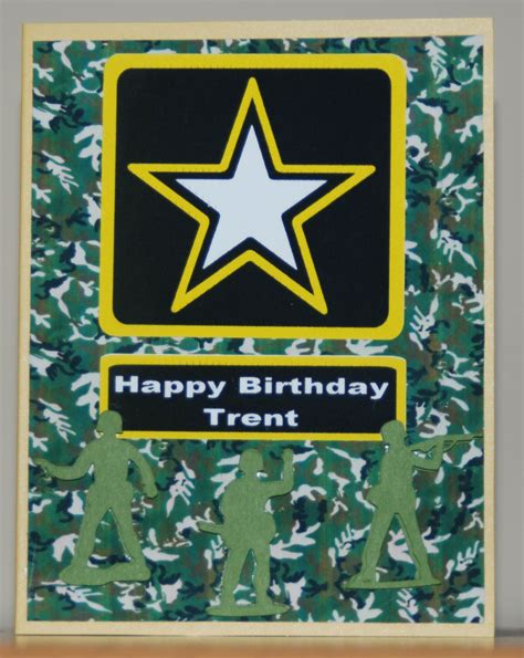 Birthday Card For An Army Themed Party Military Birthday Card