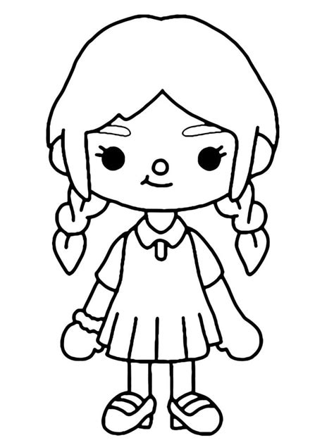 Cute Girl Toca Boca Coloring Page Download Print Or Color Online For Free