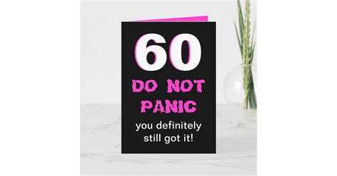 Funny 60th Birthday Card For Women